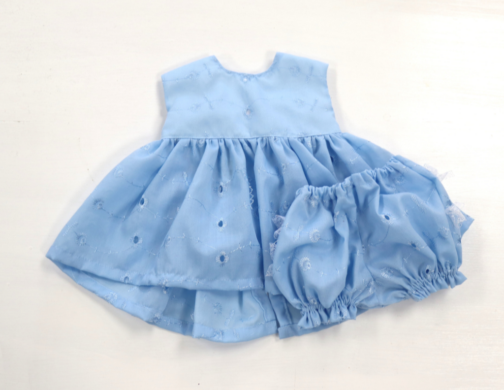 Baby girl collection, clothing, blue dress