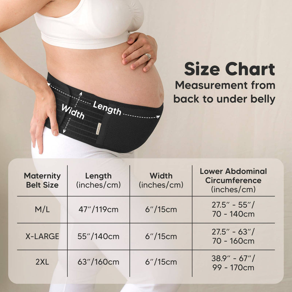 Maternity Support Belt (Midnight Black)