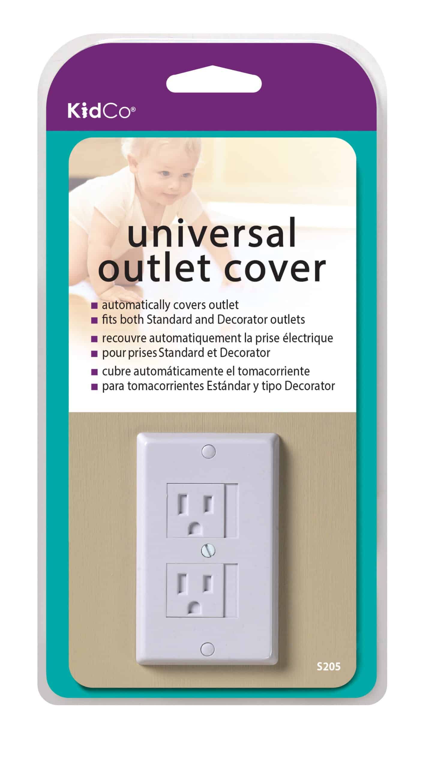 Standard and decorative outlet cover, screw mounted outlet cover, slide plug covers