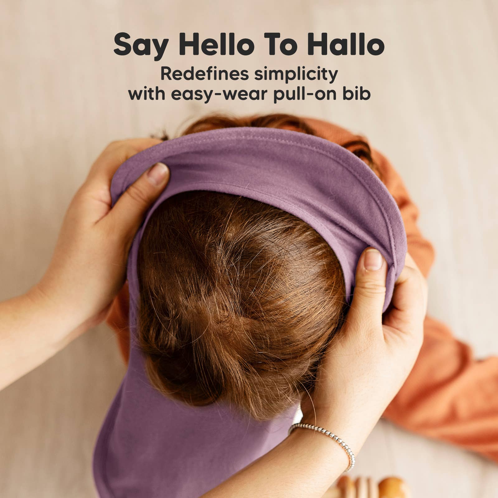 8-Pack Hallo Drool Bibs: Dahlia