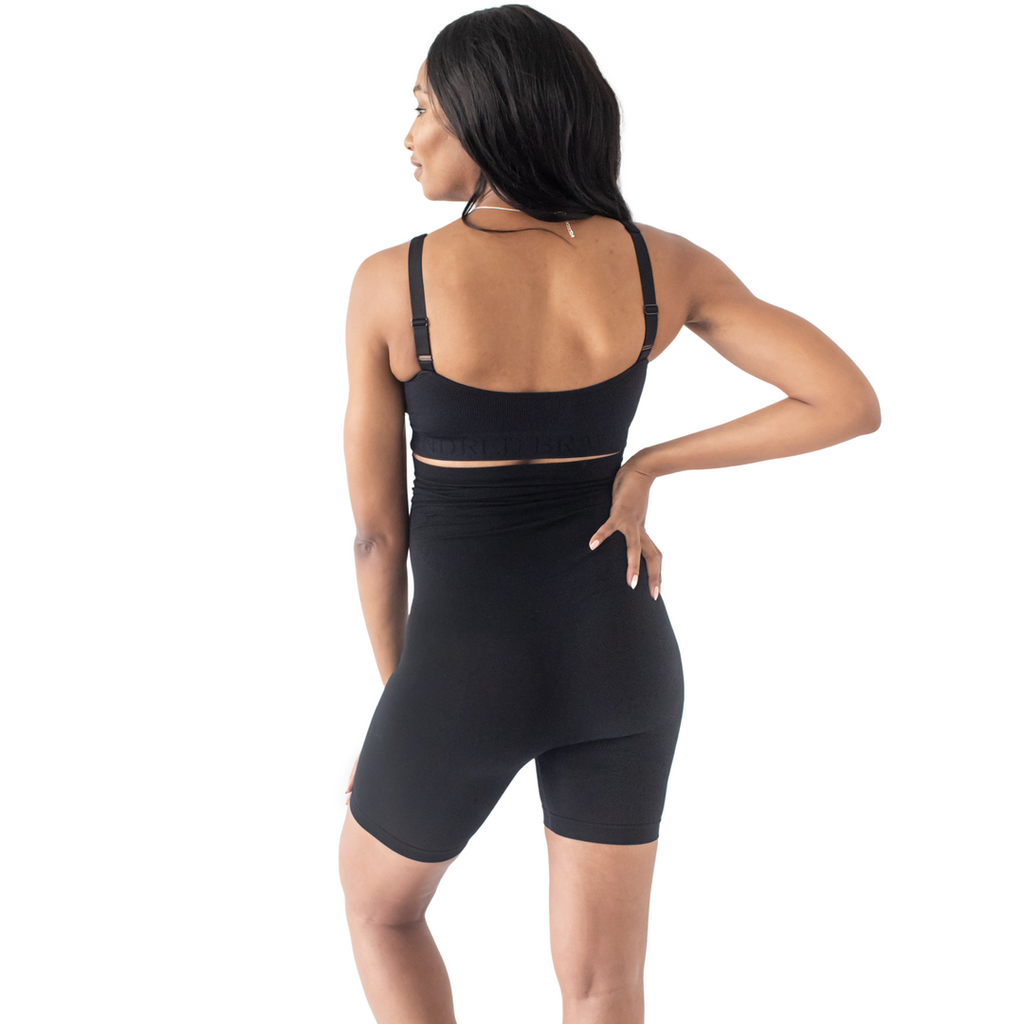 Seamless Bamboo Maternity No Rub Short Underwear: Black