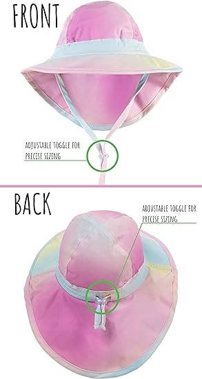 Toddler Patterned Bucket Hat - Ombre Tie Dye