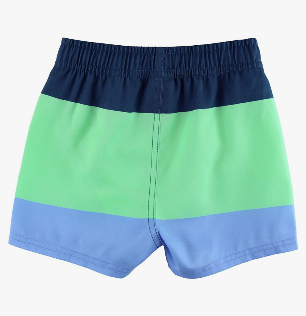 Boys Mint and Blue  Swim Shorts