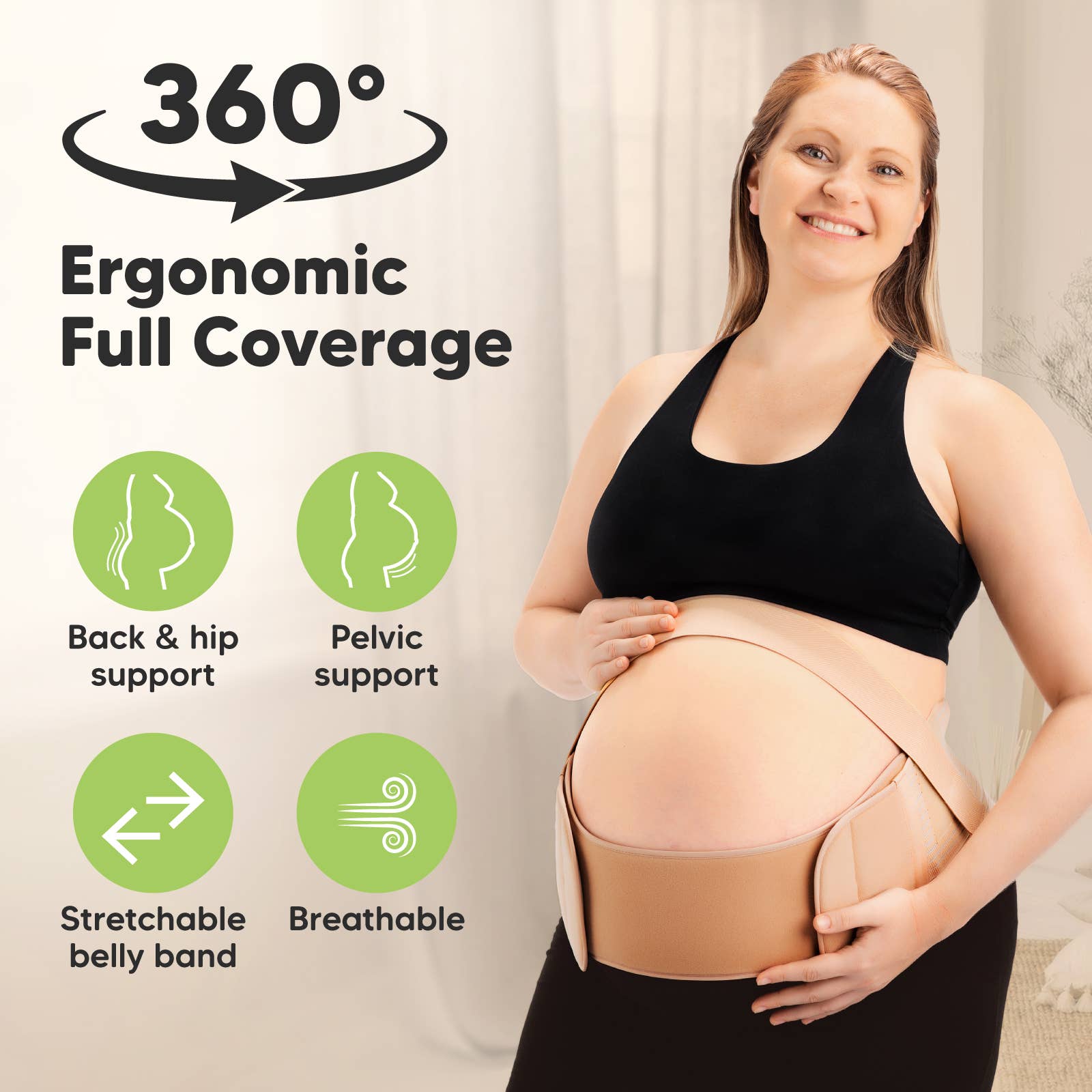 Nurture 2-in-1 Maternity Band (Classic Ivory, XL)