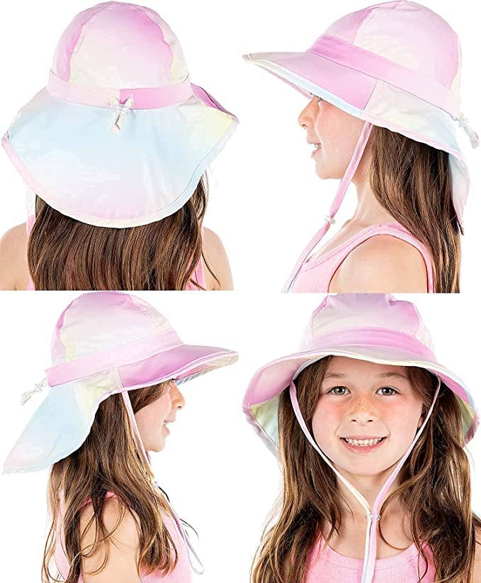 Toddler Patterned Bucket Hat - Ombre Tie Dye