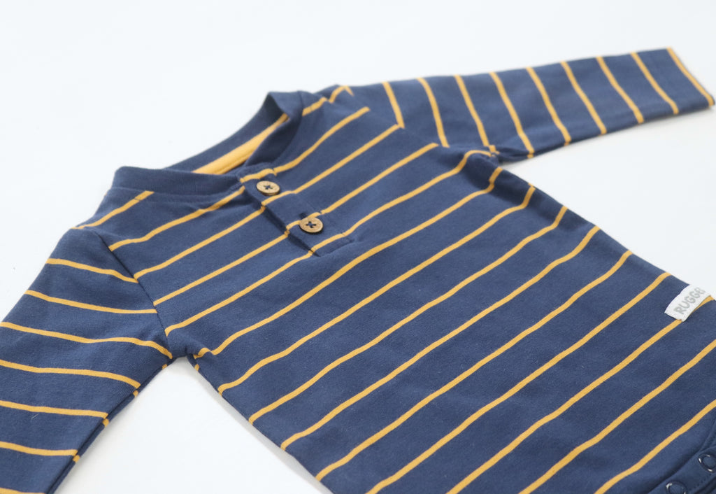 Boy's Navy Striped Bodysuit