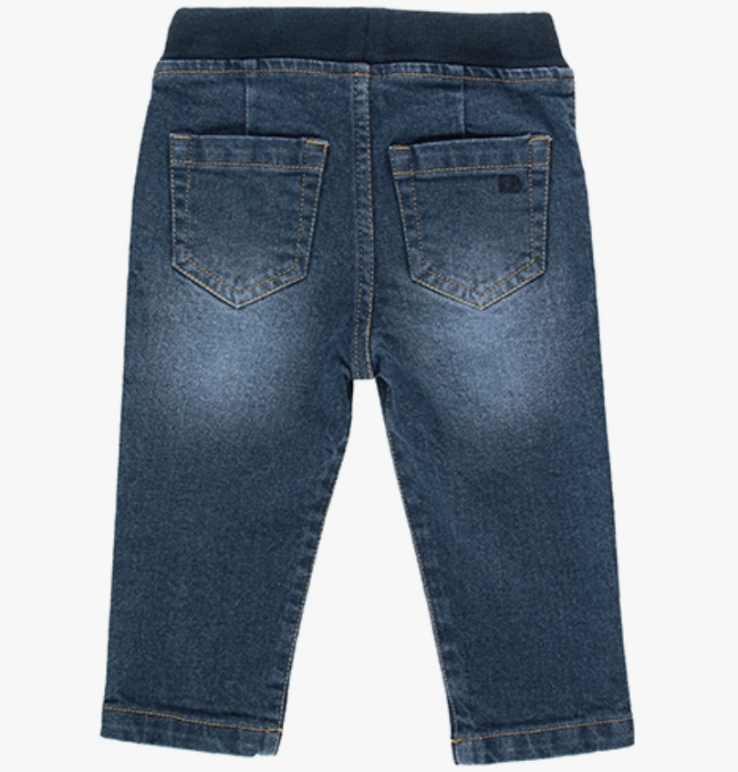 Boys, pull on jeans, dark wash, elastic ban, toddler 