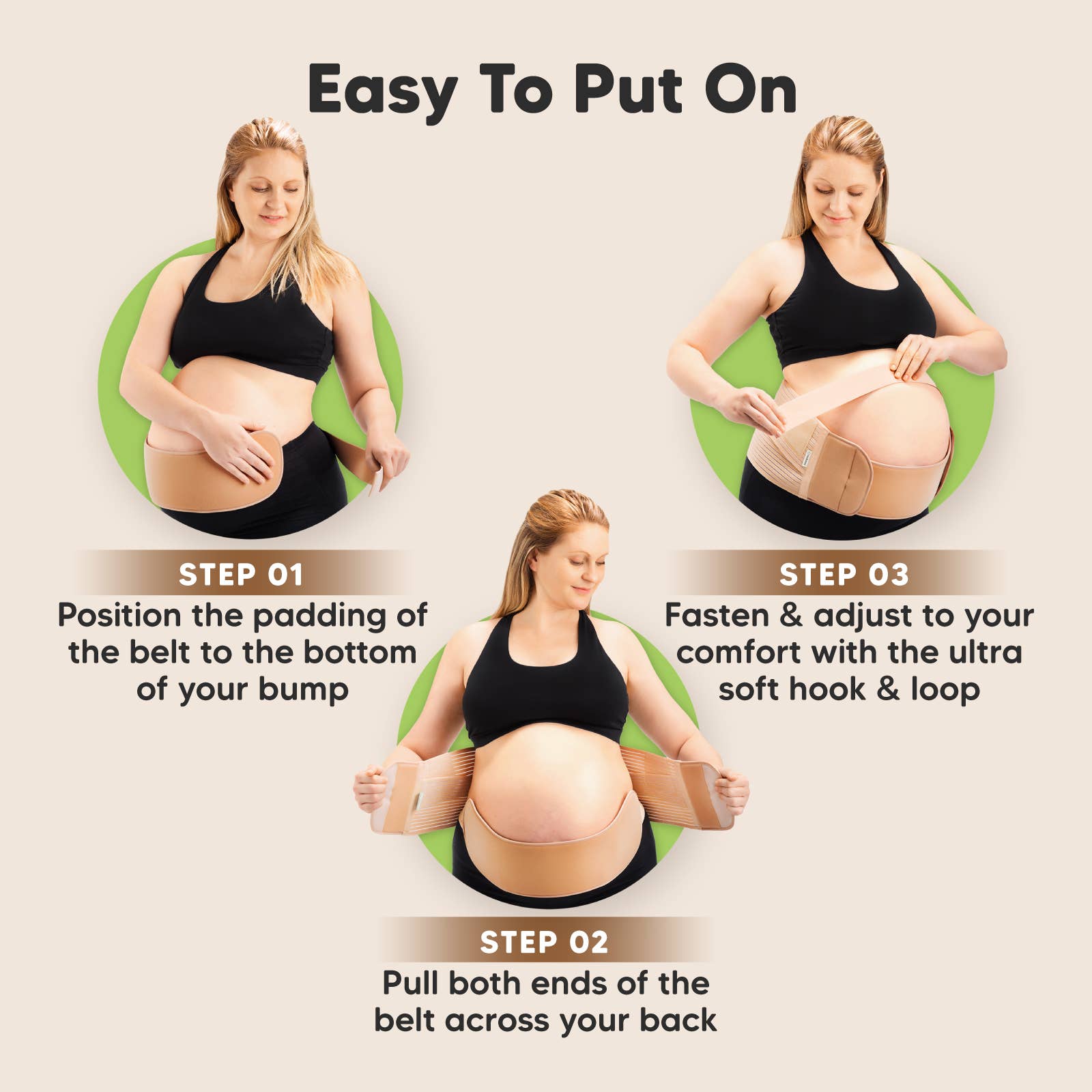 Nurture 2-in-1 Maternity Band (Classic Ivory, XL)