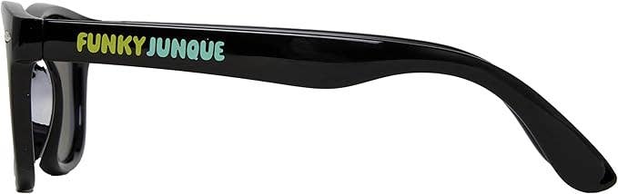 Kids Flexible Wire Sunglasses - Black/Green Mirror Lenses: Toddler (2-7 years)