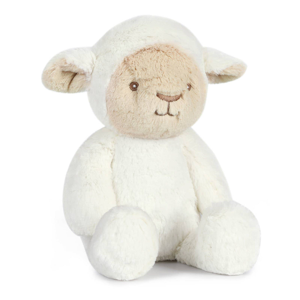 White plush Lamb, soft fur, 13.5 inches, stuffed animal